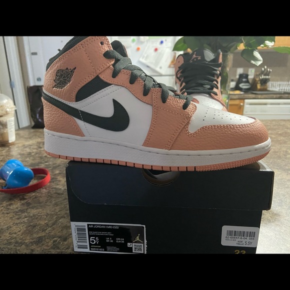 Jordan 1 mid (GS) pink quartz - Picture 5 of 5